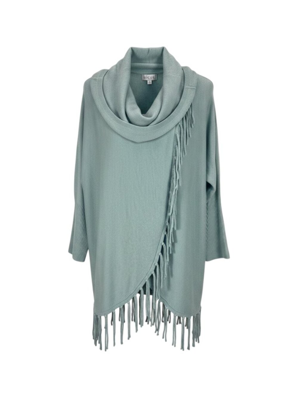 Birch NY Women's Fringe Cardigan Women’s 2X Blue